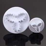 Whitelotous Christmas Theme Cookie Cutters - Plastic Fondant Cake Sugarcraft Cutter Decorating Baking Mold Plunger... N27