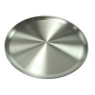 Winware Coupe Style Aluminum 8-Inch Pizza Tray N2