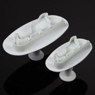 Whitelotous Christmas Theme Cookie Cutters - Plastic Fondant Cake Sugarcraft Cutter Decorating Baking Mold Plunger... N29