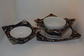 Microwave Bowl Cozies // Set of 3 // 1 Small Bowl Cozy // 1 Medium Bowl Cozy // 1 Dinner Plate Cozy // Farm Fresh N4