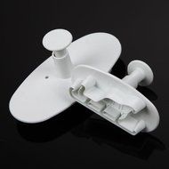 Whitelotous Christmas Theme Cookie Cutters - Plastic Fondant Cake Sugarcraft Cutter Decorating Baking Mold Plunger... N31