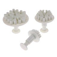 Whitelotous Christmas Theme Cookie Cutters - Plastic Fondant Cake Sugarcraft Cutter Decorating Baking Mold Plunger... N33