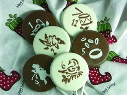 Designer Stencils C200 Twelve Days of Christmas Cookie and Cupcake Stencils (Small), Beige/semi-transparent N3