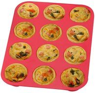 LUXEHOME 12 Cup Non-stick Silicone Muffin Tray &amp; Cupcake Molds, 2 Per Pack N7
