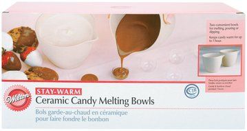 Wilton Ceramic Candy Melting Cups &amp; Bowls-4 Inch X3-1/2 Inch