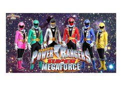Power Rangers Super Mega Force Image Photo Cake Topper Sheet Personalized Custom Customized Birthday Party - 1...