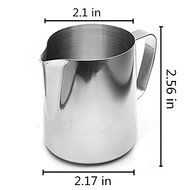 HULISEN 5 Oz. (150ml) Stainless Steel Espresso Coffee Pitcher Barista 150ml Craft Coffee Latte Milk Frothing Jug... N3