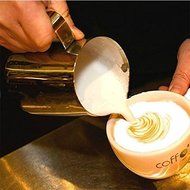 HULISEN 5 Oz. (150ml) Stainless Steel Espresso Coffee Pitcher Barista 150ml Craft Coffee Latte Milk Frothing Jug... N5