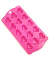 Silicone Candy Heart Chocolate Baking Mold or Ice Cube Tray -- 15 Cavities