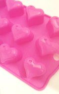 Silicone Candy Heart Chocolate Baking Mold or Ice Cube Tray -- 15 Cavities N2
