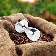 Coffee Tamper Machine,DLAND 51mm Diameter Stainless Steel Flat Base Grip Handle Bean Barista Espresso Tamper pressure... N4