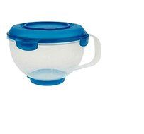 Lock &amp; Lock 12.5 Cup Mixing Bowl with Side Measurements, Teal
