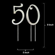 Number 2 Rhinestone Crystal Cake Topper Silver, Numbers, Letters for Wedding, Birthday, Anniversary, Party. Shine... N20
