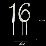 Number 2 Rhinestone Crystal Cake Topper Silver, Numbers, Letters for Wedding, Birthday, Anniversary, Party. Shine... N22