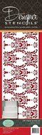 Designer Stencils C581 Filigree Damask 4 Inch Cake Stencil, Beige/semi-transparent N3