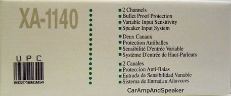 SHERWOOD XA-1140 2 CHANNEL 50 WATT POWER AMPLIFER N3