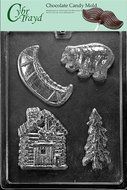 Cybrtrayd S114 Camping Kit Chocolate Candy Mold with Exclusive Cybrtrayd Copyrighted Chocolate Molding Instructions
