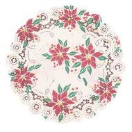 Fox Run 12-Inch Paper Christmas Doilies, Package of 12
