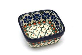 Polish Pottery Ramekin - Square - Primrose