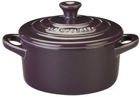 Le Creuset Stoneware 12-Ounce Mini Oval Cocotte, Violet