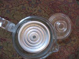 VINTAGE Pyrex Flameware 9 cup Coffee Pot Percolator Complete N2