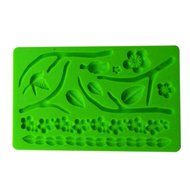 Dimart Silicone Flowering Branch Jelly Cake Chocolate Mould Pad Baking Tools Green