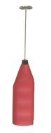 GROSCHE Cafe Au Lait Coffee and Tea Lover's Gift Set. 34 oz French Press and Milk Frother Wand Red N4