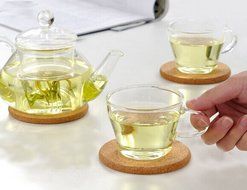 LOHOME Cork Hot Pads, Pack of 3 PCS Round Cork Trivet Heat Resistant Hot Pads Table Cup Mat Coaster (15 cm/5.9... N2