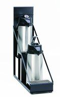 Wilbur Curtis 2 Position Step Up Airpot Rack - Compact Design with Integral Drip Tray - CAR-2T-BLK (Each)