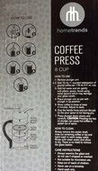 French Press Coffee & Tea Maker From Home Trends, 34 Oz (4 Cups Usa) with Stainless Steel Filter System & Heat... N2