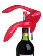 Houdini Lever Corkscrew with Foil Cutter and Extra Spiral (Velvet Black) N4