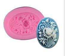HUAL Continental Oval Flowers Diy Fondant Cake Mold