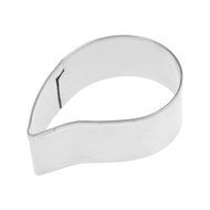 Anself 7pcs Stainless Steel Baking Fondant Tools 3D Teardrop Rose Shape Paste Mold for Cake Deco N6