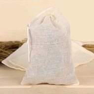 BUYITNOW Herbal Container Bag Reusable Cotton Meshy Soup Juice Filter Strainer Muslin Bag 10Pcs/set N5