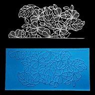 Y&amp;XL&amp;H Leaves Lace Fondant Cake Chocolate Resin Clay Candy Silicone Mold, L16.8cmW8.4cmH0.4cm