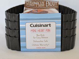 Cuisinart 4 Piece Heart Set, Mini, Steel Gray N2