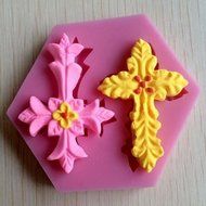 TXIN Fashion Useful Cross Shape Silicone Fondant Cake Decorating Chocolate Mold N5