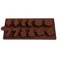 HDE Christmas Holiday Party Novelty Silicone Jello Chocolate Mold Ice Cube Tray N3