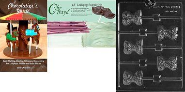 Cybrtrayd D105 Corset Lolly Chocolate Candy Mold with Exclusive Cybrtrayd Copyrighted Chocolate Molding Instructions N6