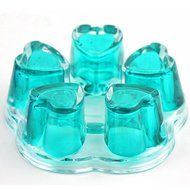 Aamina Crystal Teapot Heating Base Glass Teapot Warmer In Heart Shape Heat Resistant for Heating Tea or Beverages... N17