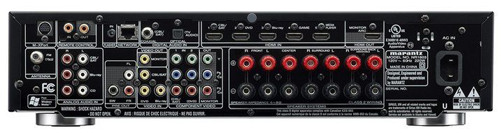 Marantz NR1603 Slim Line 7.1 Channel 3D Pass Through Networking Home Theater Receiver with AirPlay (Black) (Discontinued... N6