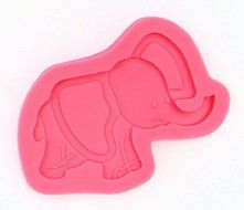 Cute Elephant Silicone Mold for Fondant Gum Paste Chocolate Crafts