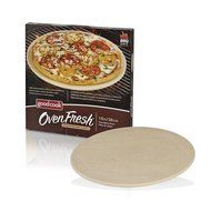 Good Cook OvenFresh Stoneware BBQ Grill and Oven Pizza Stone, 14.75", White