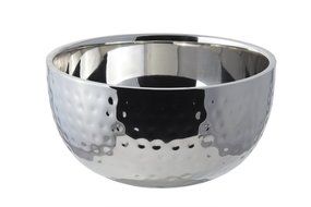 Bon Chef Stainless Steel Double Wall Bowl, Hammer Finish N4