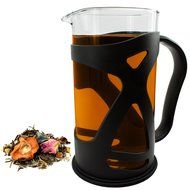 KONA French Press Coffee Tea & Espresso Maker, Black 34oz Teapot N4