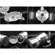 240ml Kitchen Aluminum Stovetop Moka Pot Italian Espresso Maker Percolator, Dark Green N7