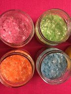 Pastel Edible Glitter SET (6 COLORS) 1/4 oz. cakes, cupcakes,baby shower, cookies By Oh! Sweet Art (Orange) N2
