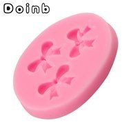Doinb Jewel Butterfly Knot Bowknot Fondant Silicone Molds Outer Size 9.5x6x1.5CM GJM-1773 FDA N30