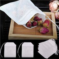 Y&amp;Y Star 100pcs Disposable Tea Filter Bags Disposable String Drawstring for Loose Tea, 2.16x2.8inch (100pcs 2.16x2.8inch) N9