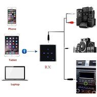ESYNiC Bluetooth Receiver Transmitter 2 In 1 Portable Metal Touch Bluetooth Music Audio Receiver Wireless Stereo... N5